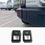 Icar03 rear fog light trims 4pcs - carbon fiber pattern / gloss black