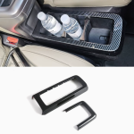 ICAR V23 front cup holder trims - 2-piece set, carbon fiber pattern