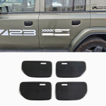 ICAR V23 outer door handle trims - 4-piece set, carbon fiber pattern