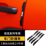tank 500 door anti-collision strips (4pcs) - black/white