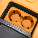 tank 500 armrest box silicone cup mat - orange/black