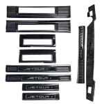 Jetour T2 Inner & Outer Sill Plates + Inner & Outer Rear Bumper Guards (10-Piece Set) - Hollow & Light-transmitting Style