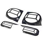 ICAR V23 headlight covers + DRL covers gloss black