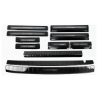 ICAR V23 4pcs inner sill plates + 4pcs outer sill plates + 1pcs inner rear bumper guard + 1pcs middle rear bumper guard + 1pcs outer rear bumper guard (black/silver color)